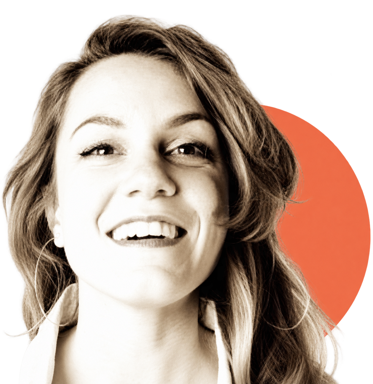 Ritratto di Valeria Anci con cerchio corallo